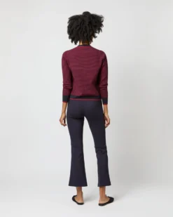 Katie Cardigan In Bordeaux Cotton/Cashmere 16 Katie Cardigan In Bordeaux Cotton/Cashmere -ULLA JOHNSON SHOP S71422 1809