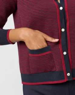 Katie Cardigan In Bordeaux Cotton/Cashmere 15 Katie Cardigan In Bordeaux Cotton/Cashmere -ULLA JOHNSON SHOP S71422 1868