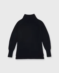 Marie Funnel-Neck Sweater In Black Cashmere