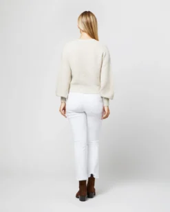 Stella Tuck-Stitch Cardigan In Rice Cashmere 13 Stella Tuck-Stitch Cardigan In Rice Cashmere -ULLA JOHNSON SHOP S71432 1330