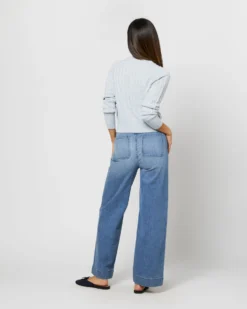 Cable Cardigan In Frost Cashmere -ULLA JOHNSON SHOP S71439 3742