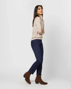 Alida Turtleneck Sweater In Heather Oatmeal Cashmere -ULLA JOHNSON SHOP S71441 4997