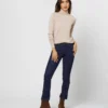 Alida Turtleneck Sweater In Heather Oatmeal Cashmere