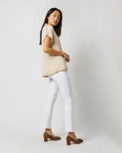 Athena Sweater In Ivory/Oatmeal/Pale Pink Cashmere -ULLA JOHNSON SHOP S71442 4797