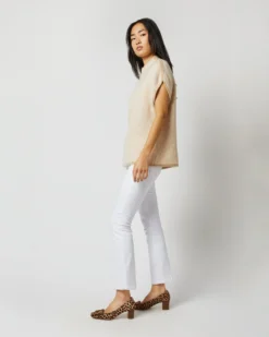 Athena Sweater In Ivory/Oatmeal/Pale Pink Cashmere -ULLA JOHNSON SHOP S71442 4811