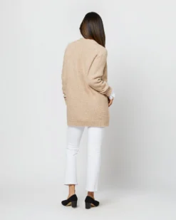 Tatum Cardigan In Light Natural Baby Alpaca/Baby Camel Hair Blend -ULLA JOHNSON SHOP S71444 3086