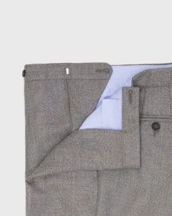 Pleated Dress Trouser In Brown Mix Sharkskin 5 Pleated Dress Trouser In Brown Mix Sharkskin -ULLA JOHNSON SHOP S71686 90