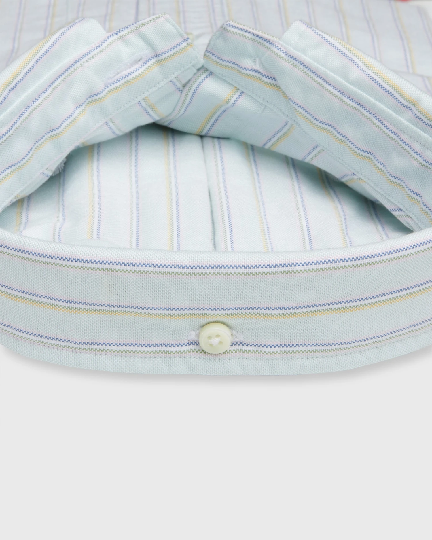 Button-Down Sport Shirt In Lovat Multi Stripe Oxford 3 Button-Down Sport Shirt In Lovat Multi Stripe Oxford - Image 3