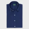 Button-Down Sport Shirt In Navy Oxford