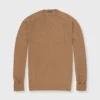 Classic Crewneck Sweater In Camel Cashmere