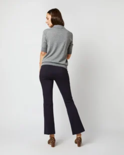 Half-Sleeved Georgina Sweater In Oxford Grey Cashmere -ULLA JOHNSON SHOP S71890 1217