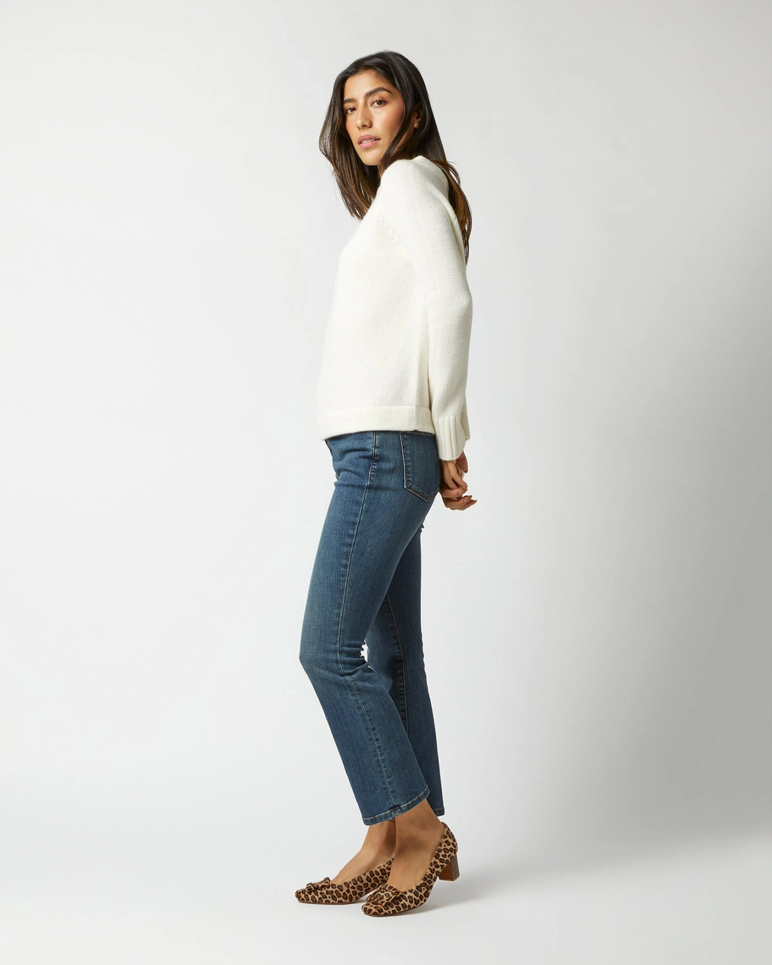 Golightly Sweater In Ivory Cashmere 4 Golightly Sweater In Ivory Cashmere - Image 4