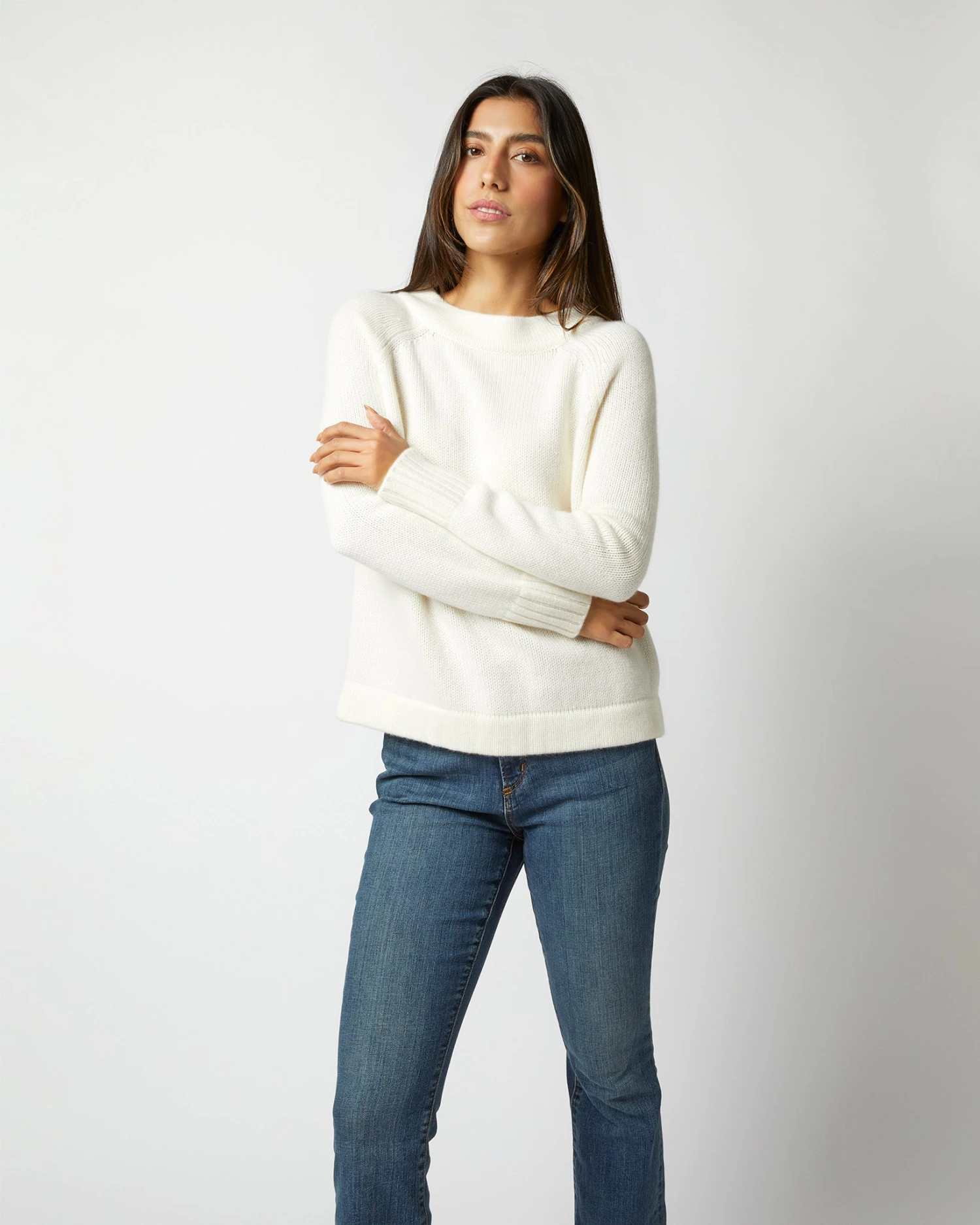 Golightly Sweater In Ivory Cashmere 3 Golightly Sweater In Ivory Cashmere - Image 3