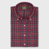 Button-Down Sport Shirt In Royal Stewart Tartan Twill