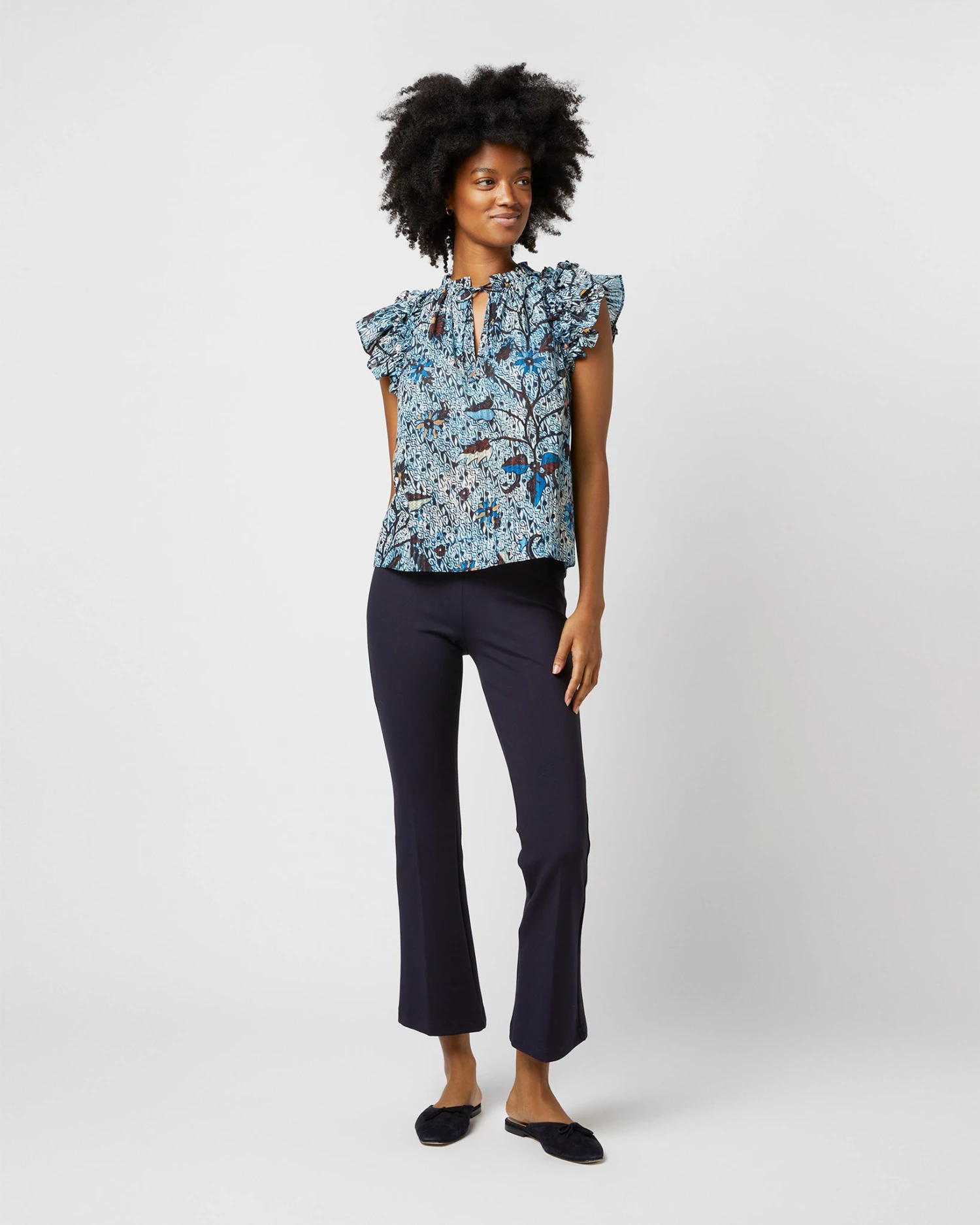 ULLA JOHNSON Fleur Top In Morning Glory 2 ULLA JOHNSON Fleur Top In Morning Glory - Image 2