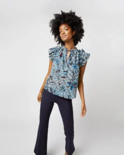 ULLA JOHNSON Fleur Top In Morning Glory 12 ULLA JOHNSON Fleur Top In Morning Glory -ULLA JOHNSON SHOP S72104 1667
