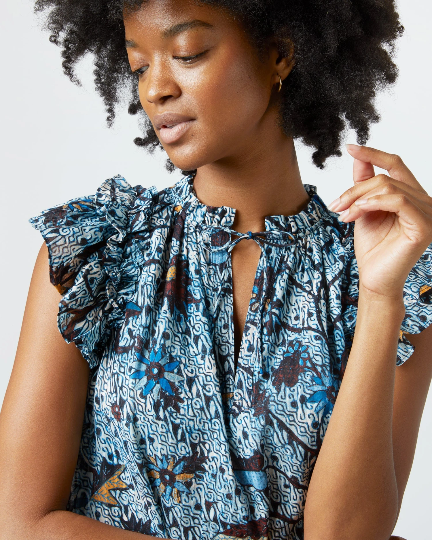 ULLA JOHNSON Fleur Top In Morning Glory 3 ULLA JOHNSON Fleur Top In Morning Glory - Image 3