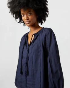 ULLA JOHNSON Juliette Blouse In Midnight -ULLA JOHNSON SHOP S72107 1621