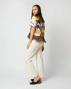 La Scala Tee In Big Flower Rose Jersey 13 La Scala Tee In Big Flower Rose Jersey -ULLA JOHNSON SHOP S72141 572