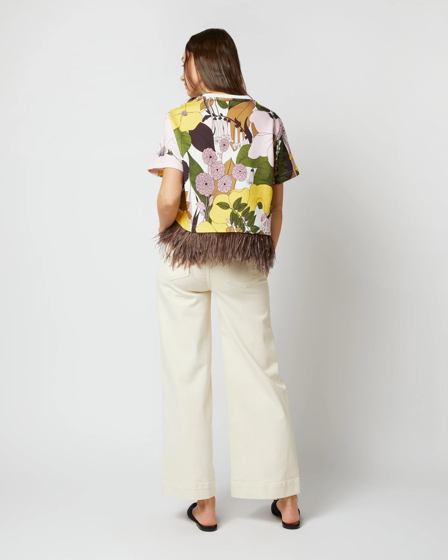 La Scala Tee In Big Flower Rose Jersey 5 La Scala Tee In Big Flower Rose Jersey - Image 5