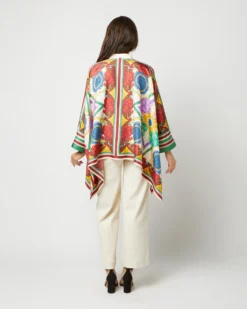 Foulard Shirt In Taormina Placée Ivory Twill Silk -ULLA JOHNSON SHOP S72142 2142