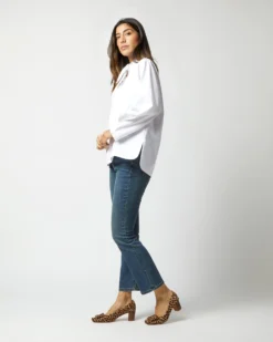 Poinsettia Top In White Poplin 13 Poinsettia Top In White Poplin -ULLA JOHNSON SHOP S72257 1198