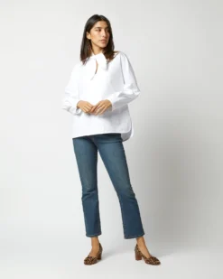 Poinsettia Top In White Poplin 16 Poinsettia Top In White Poplin -ULLA JOHNSON SHOP S72257 1237