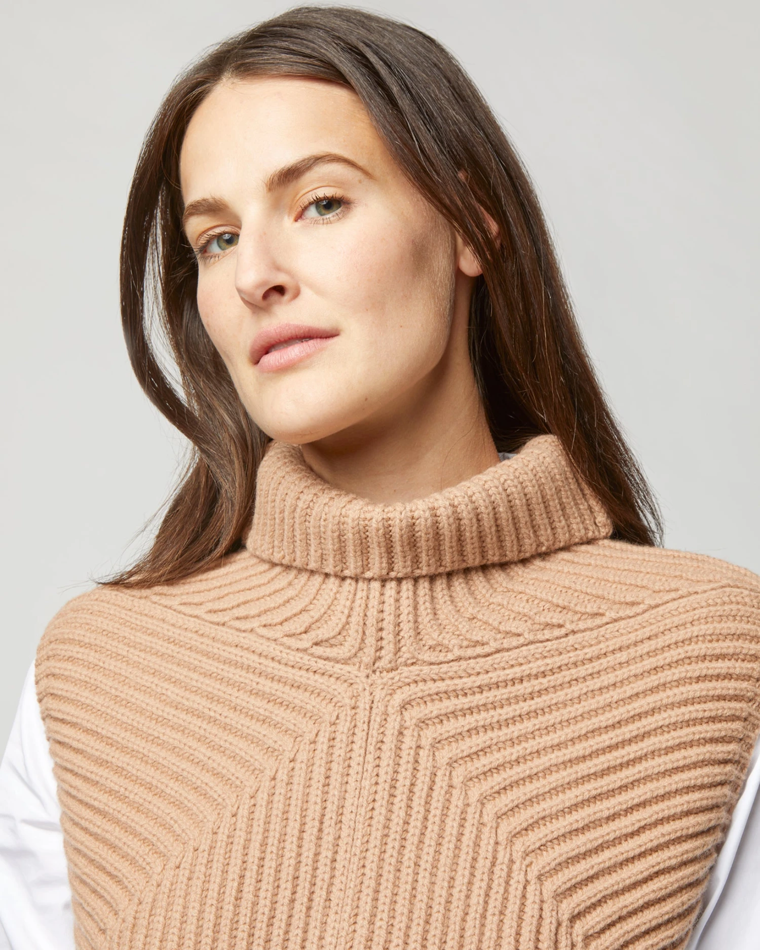 Joseph Tunic Cardigan Stitch Sweater In Warm Taupe 7 Joseph Tunic Cardigan Stitch Sweater In Warm Taupe - Image 7