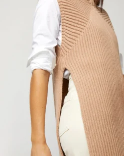 Joseph Tunic Cardigan Stitch Sweater In Warm Taupe 15 Joseph Tunic Cardigan Stitch Sweater In Warm Taupe -ULLA JOHNSON SHOP S72267 1833