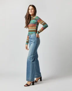 Turtleneck In Giza Turquoise Skinny Jersey 8 Turtleneck In Giza Turquoise Skinny Jersey -ULLA JOHNSON SHOP S72347 3573