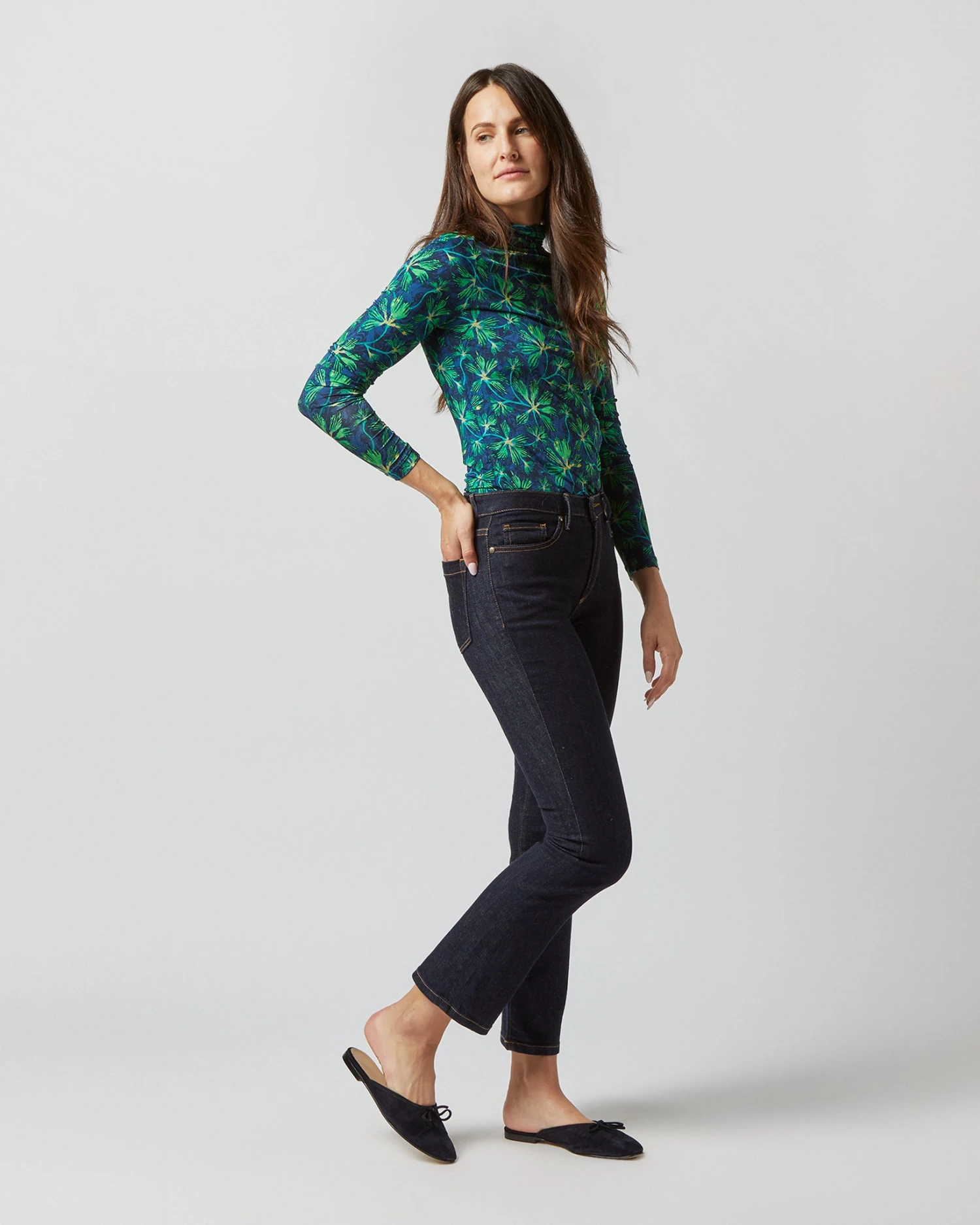 ULLA JOHNSON Aurelia Turtleneck In Serpentine 3 ULLA JOHNSON Aurelia Turtleneck In Serpentine - Image 3