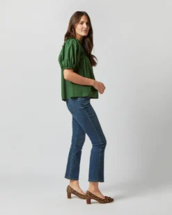 ULLA JOHNSON Adeline Top In Juniper -ULLA JOHNSON SHOP S72363 2513