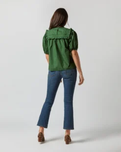 ULLA JOHNSON Adeline Top In Juniper -ULLA JOHNSON SHOP S72363 2524