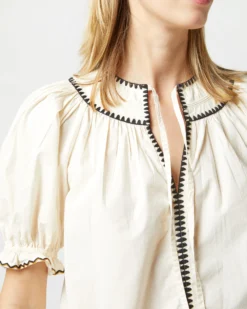 ULLA JOHNSON Ruby Top In Ivory -ULLA JOHNSON SHOP S72847 1223