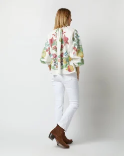 Cerere Blouse In Grenadilla Off White Cotton Popeline -ULLA JOHNSON SHOP S72962 1725