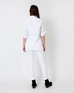 Tomboy Popover Shirt In White Poplin -ULLA JOHNSON SHOP S8479 5