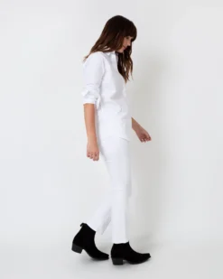 Tomboy Popover Shirt In White Poplin -ULLA JOHNSON SHOP S8479 6
