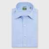 Slim-Fit Spread Collar Sport Shirt In Light Blue Chambray